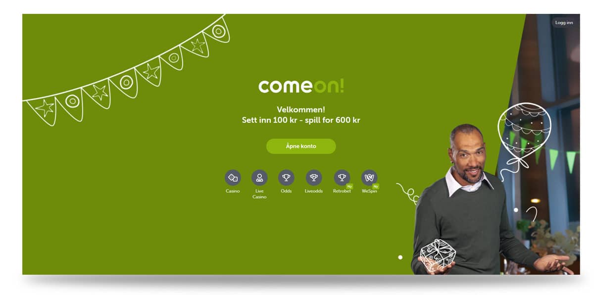 Comeon velkomstbonus