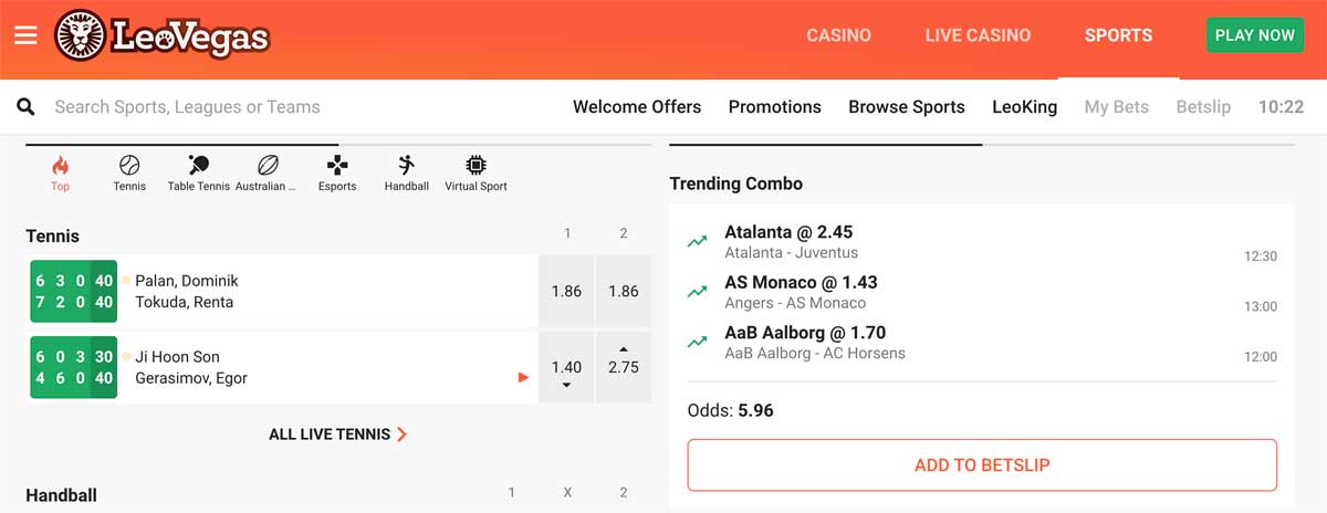 leovegas website