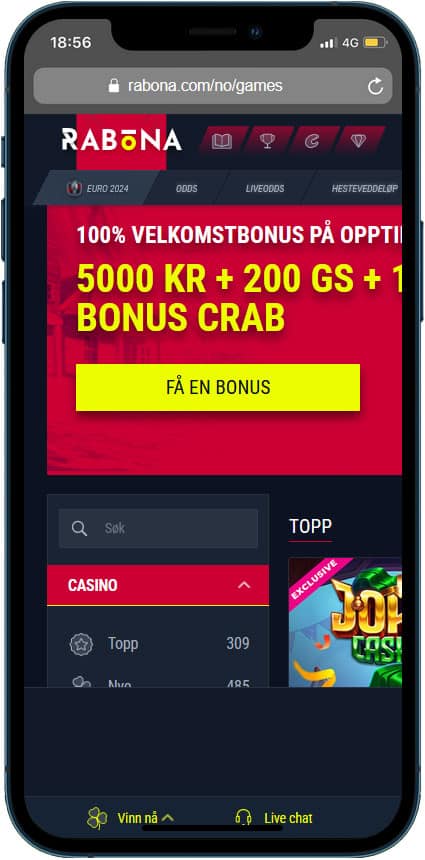 rabona casino bonus